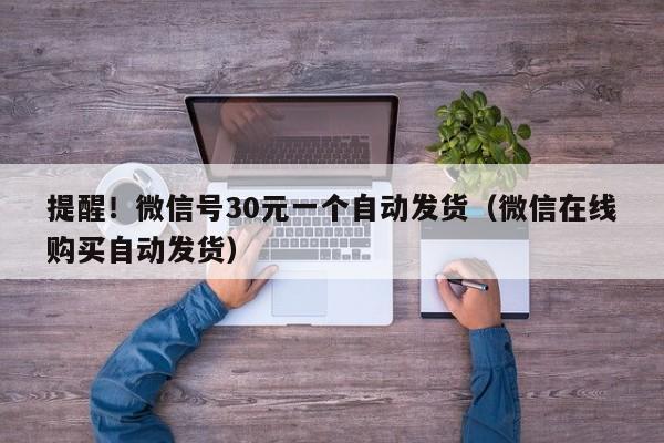 提醒！微信号30元一个自动发货（微信在线购买自动发货）